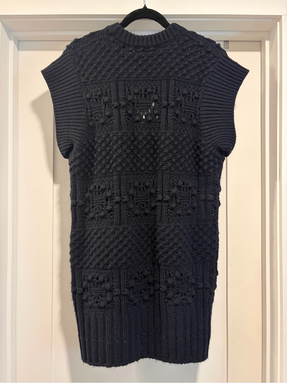 NWT: FRAME Knit Sweater Dress, Navy Blue, Medium - Picture 6 of 10